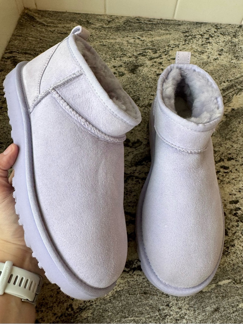 UGG Classic Ultra Mini in Lavender Fog. Size 8. New without tags!